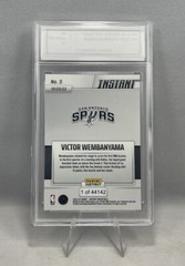 Victor Wembanyama Debut Rookie Graded Gem Mint 10 2023 Panini Instant 1st Bucket