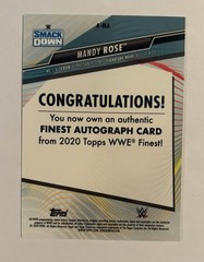 2020 Topps Finest WWE Mandy Rose Smack Down Autograph Green Parallel /99 (B)