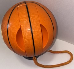 Vintage NBA Basketball Raptors Landline Telephone Hand Stand SH5 **** Untested