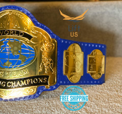 NWA Tag Team Heavyweight Wrestling Championship Replica Tittle Belt 2MM Brass