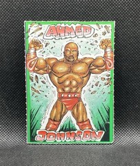1996 WWF Just Toys Bend-Ems Series 3 Ahmed Johnson Card RC JusToys Bendems WWE