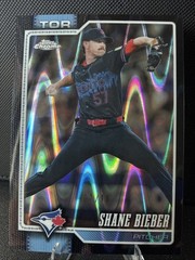 2026 Topps Chrome Shane Bieber Black Wave Refractor # 07/10 Toronto Blue Jays 🔥