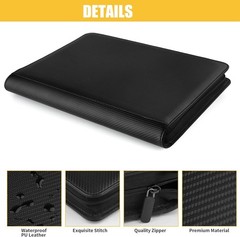 Toploader Binder, Holds 288 Toploaders, 9 Pocket Top Loader Binders