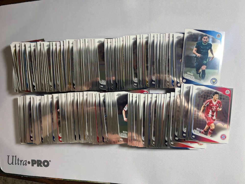 2025-26 Topps Chrome UEFA Club Competitions Soccer Complete Base Set #1-200