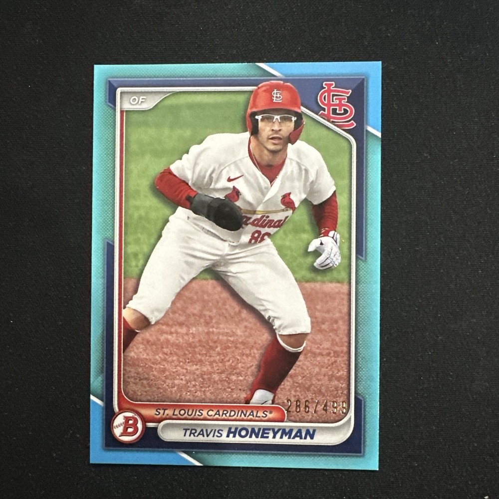 2024 Bowman – Prospects Sky Blue Border #BP-46 Travis Honeyman /499 (RC)