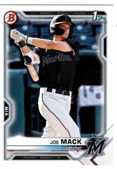 Joe Mack Miami Marlins 2021 Bowman Draft 1st Bowman