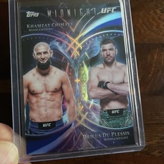 2026 Topps Midnight UFC #CC-8 Dricus Du Plessis Khamzat Chimaev Celestial Combos