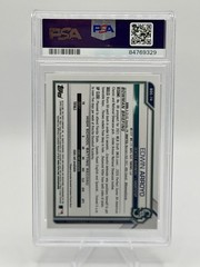 Edwin Arroyo &rsquo;21 Bowman Chrome Draft | #BDC-74 | Aqua Lava Ref | 50/199 | PSA 10