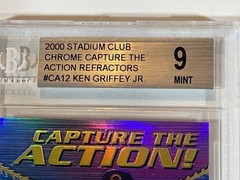 Griffey Jr 2000 Stadium Club Chrome Capture The Action Ref. BGS 9 #CA12 Pop 1