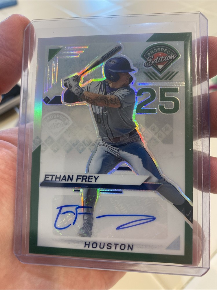 2025 Panini Prospect Edition – Ethan Frey #188 Green Prizm Signatures (AU, RC)