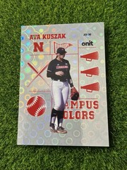 2026 Onit Athlete CC-8 Ava Kuszak Holo Campus Colors Parallel /30 Nebraska BC1