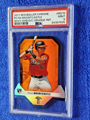 2021 Ben’s Diamond Die-Cuts Orange Refractor /25 Ryan Mountcastle Rookie #BD15