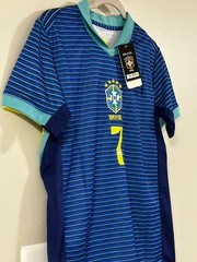 Brasil Vinicius Junior #7 Soccer Jersey Blue Unisex Adult