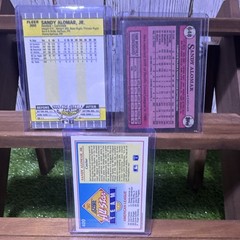 Sandy Alomar Jr. 3 Card Lot – ‘89 Fleer RC, ‘89 Topps RC, ‘91 Score All Star