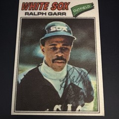 Ralph Garr 1977 Topps Cloth Patch Baseball Card #18