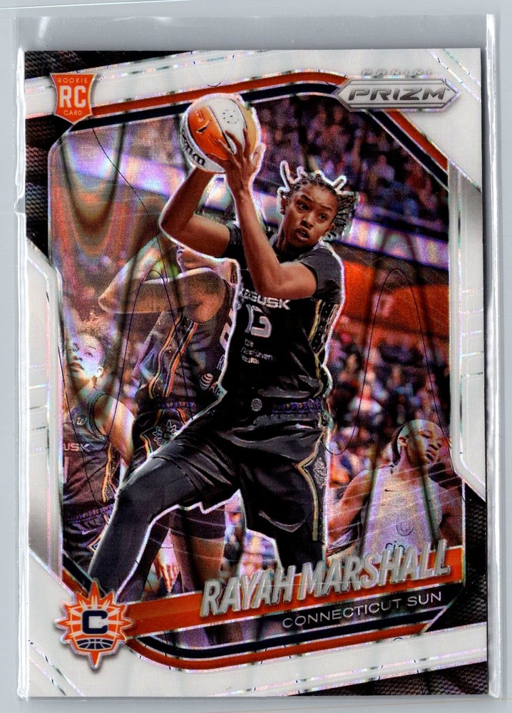 2025 Panini Prizm WNBA #47 Rayah Marshall White Seismic Prizms (RC)