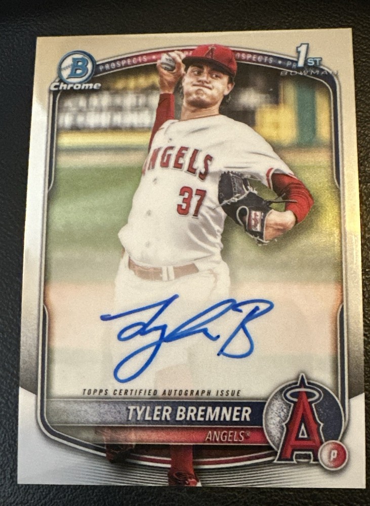 2025 Bowman Draft – Chrome Prospect Autographs Tyler Bremner #CPA-TB (AU, RC)