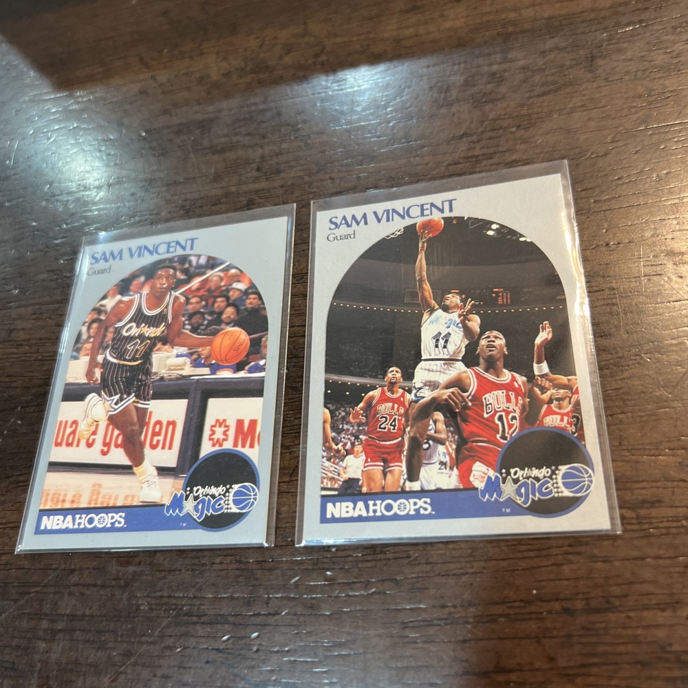 1990-91 NBA Hoops Michael Jordan Wearing #12 Jersey #223 Sam Vincent ERROR🏀0621