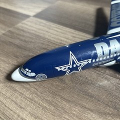 Danbury Mint Dallas Cowboys Boeing 727 Team Plane Diecast NFL Collectible-NO BOX