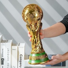 World Cup Trophy Replica 14.2in 2LB Gold Soccer Championship Award Display Decor