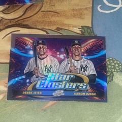 2025 Topps Chrome Cosmic Derek Jeter/Aaron Judge Dual Star Clusters #DSC-1