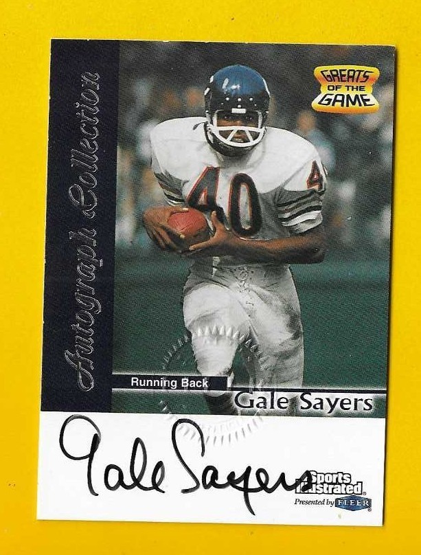 79028 1999 Sports Illustrated Autographs #26 Gale Sayers BEARS