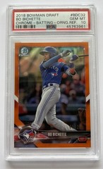 2018 Bowman Draft Bo Bichette 1st Orange Refractor /25 PSA 10 Blue Jays RC Mets