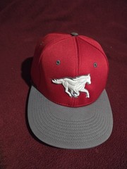 Calgary Stampeders Fitted Football Cap XS/S Red Gray Richardson PTS40 Dryve