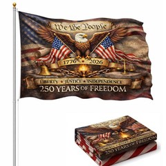 250th Anniversary USA Flag 3×5 36 inches by 60 inches, 250 Years Of Freedom