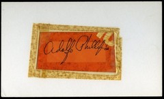 Adolfo Phillips Baseball Signed Index Card Auto *TP760