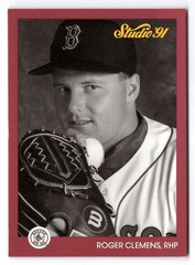 1991 Studio #2 Roger Clemens Studio Previews Boston Red Sox