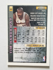 1995-96 Finest w/coating Tim Hardaway #80 1 Golden State Warriors