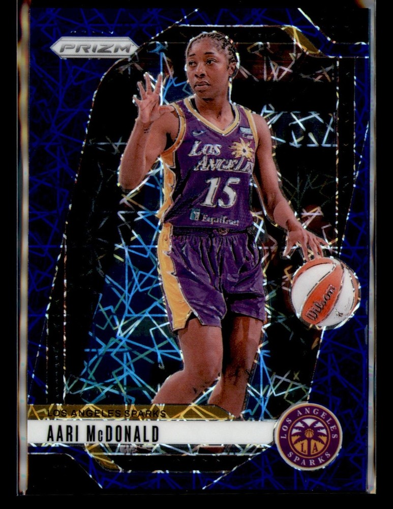 Aari McDonald 2024 Panini Prizm WNBA Blue Velocity Prizms Los Angeles Sparks #97