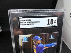 2022 1st Bowman Chrome Jackson Chourio SGC 10 GM Gem Mint Brewers #BCP-79 RC