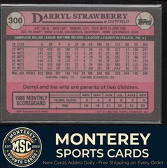 Darryl Strawberry 1989 Topps #300 New York Mets