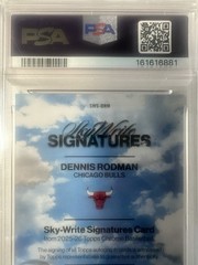 2025 TOPPS CHROME SKY WRITE SIGNATURES PURPLE REFRACTOR DENNIS RODMAN /75PSA 9