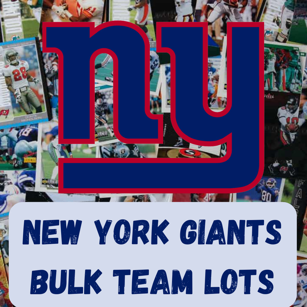 New York Giants Bulk Team Lots – Stars, HOF, Rookies, from 1980 to present day
