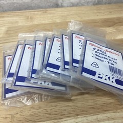 PKK Snap Tite Style # 3422 Lot of 10 Crystal Clear, Recessed Area Holders NOS