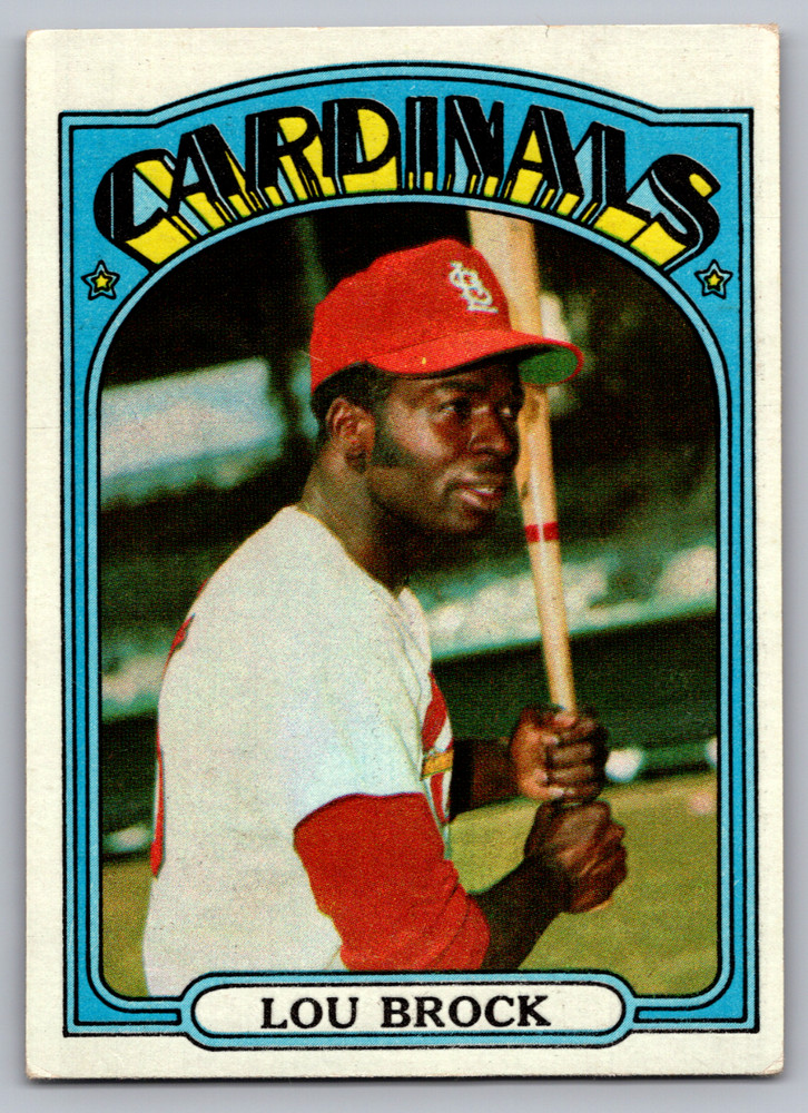 1972 TOPPS #200 LOU BROCK ST. LOUIS CARDINALS