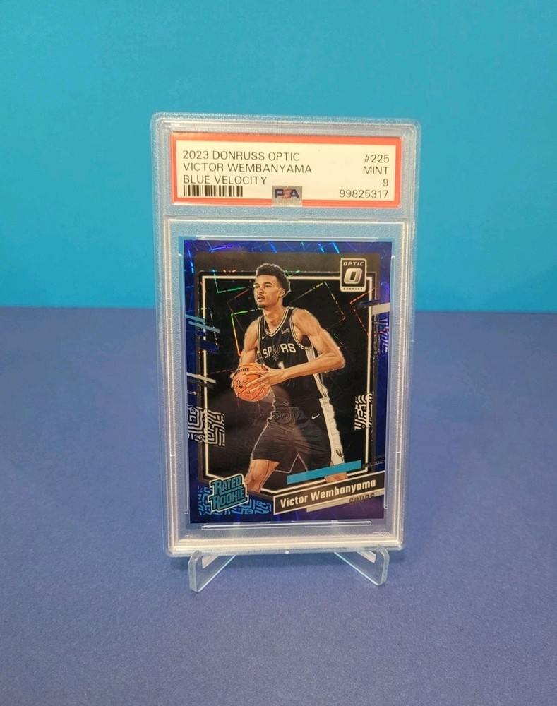 Victor Wembanyama 2023-24 Donruss Optic- Blue Velocity Prizm Rated Rookie RC 225