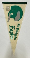 1960s Vintage Philadelphia Eagles Pennsylvania Nfl Football Pennant 12×30
