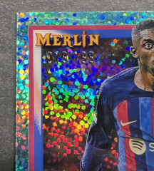 OUSMANE DEMBELE 2022-23 Topps Merlin UEFA CC Aqua Speckle Refractor #51 /199 NM