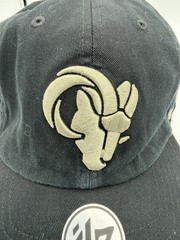 &rsquo;47 Los Angeles Rams Clean Up Black Camo Adjustable Strap Hat Dad Cap