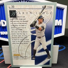 Panini 2026 Donruss Elite Series Aaron Judge #20 Yankees Red Ice 112/149