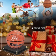 Basketball Display Case, Clear Acrylic Signed Basketball Case Stand Basketbal…
