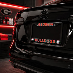 Georgia Bulldogs UGA License Plate Frame Cover – Black – EliteAuto3K