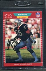 1989 Pro Set Matt Millen #188 Signed Autograph Auto Raiders
