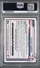 Maximo Acosta – 2021 Bowman Chrome #BCP-7 Purple Sapphire 1st Bowman 01/20 PSA 9