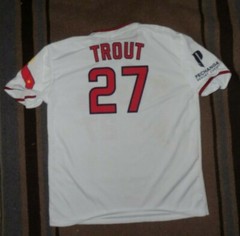 Mike Trout # 27 Los Angeles Angels MLB Baseball Jersey – Size XL