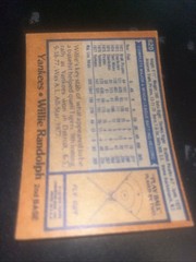 1978 Topps Willie Randolph New York Yankees #620